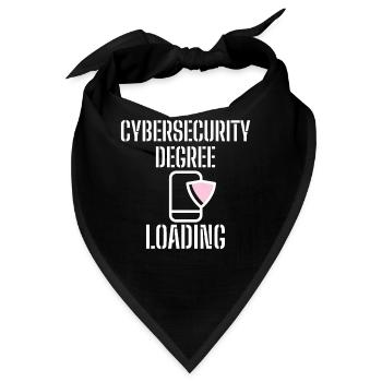 Cybersecurity - IT-Sicherheit Informatiker - Bandana - Schwarz - Vorne