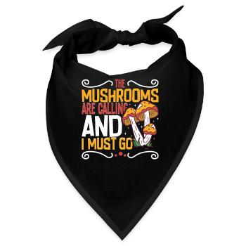 Morels Mushroom Picker Mushroom Farmer Mushroom - Bandana - Schwarz - Vorne