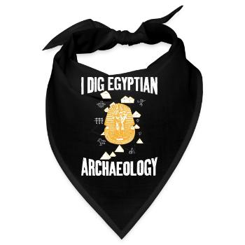 Dig Egyptian Archaeology Archaeologist Expert - Bandana - Schwarz - Vorne
