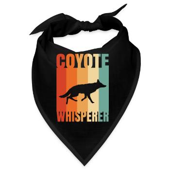 Coyote Hunting Coyote Jagen Geschenk - Bandana - Schwarz - Vorne