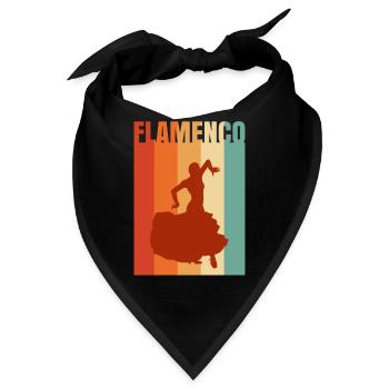 Flamenco - Bandana - Schwarz - Vorne