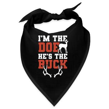 Rehbock Valentinstag Liebhaber - Bandana - Schwarz - Vorne