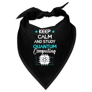 Quantencomputer Quantenmechanik - Bandana - Schwarz - Vorne