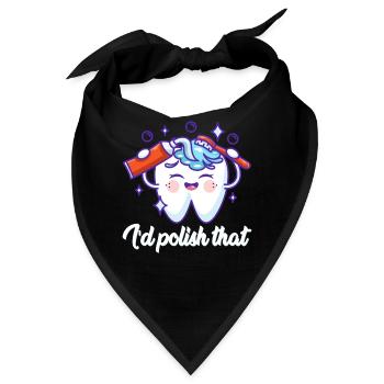 Ich Würde das Polieren für Zahntechniker bei der - Bandana - Schwarz - Vorne