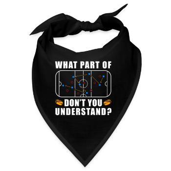 Ice Hockey Strategy Penalty Box Hockey - Bandana - Schwarz - Vorne