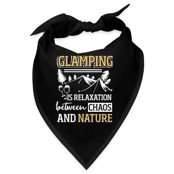 Glamping Glamouröses Camping - Bandana - Schwarz - Vorne