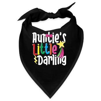 Auntie's Little Darling Buntes Kind Freizeit - Bandana - Schwarz - Vorne