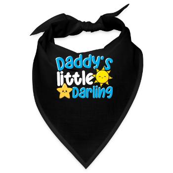 Daddy's Little Darling Cute Kiddie Sun Star Kid - Bandana - Schwarz - Vorne