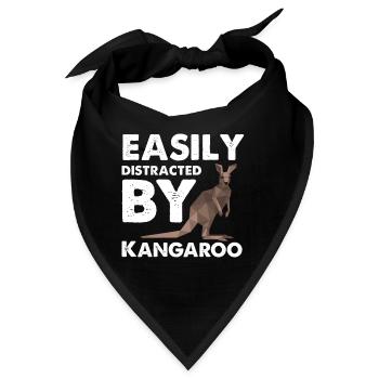 Abgelenkt durch Känguru-Outback-Australien-Beutelt - Bandana - Schwarz - Vorne
