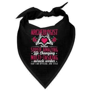 Archaeology Archaeologist Bec Fossil Archaeologist - Bandana - Schwarz - Vorne