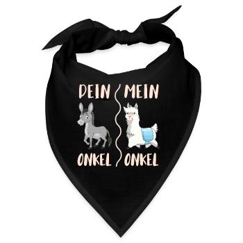 Dein Onkel mein Onkel - Bandana - Schwarz - Vorne