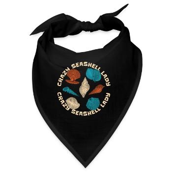 seashells shell collector shell collecting Gift - Bandana - Schwarz - Vorne