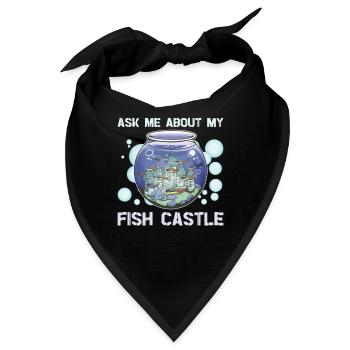 Aquaristik Aquarium Keeper Fishkeeper Salzwasser - Bandana - Schwarz - Vorne