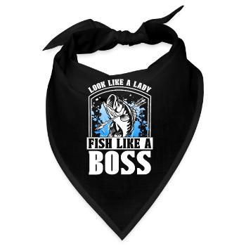 Bowfishing Look Like A Bow Hunting Sport Bowfisher - Bandana - Schwarz - Vorne