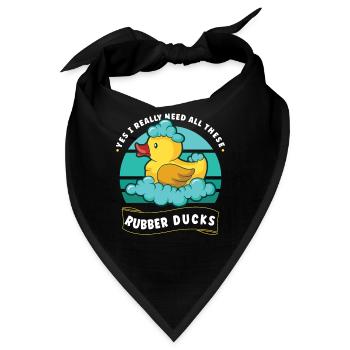 Rubber Duck Ducks Bird Hunt Duck lover Gift Idea - Bandana - Schwarz - Vorne