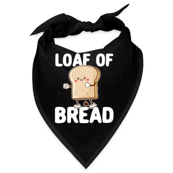 Lustiger Brotbacken-Bäcker - Bandana - Schwarz - Vorne
