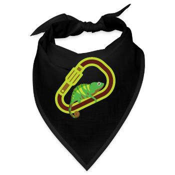 Bouldern, Klettern, Freiklettern Chameleon Boulder - Bandana - Schwarz - Vorne