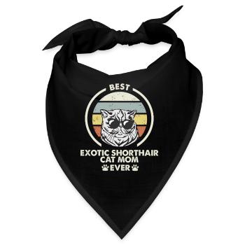 Katzenmama - Exotische Kurzhaarkatze - Bandana - Schwarz - Vorne