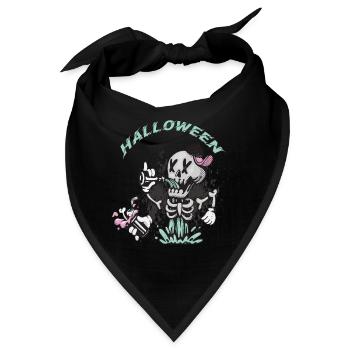 Skelett-Halloween-Party-Albtraum-Horror-Halloween- - Bandana - Schwarz - Vorne