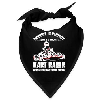 Kart Go-Kart fahren Rennbahn Fun Rennstrecke - Bandana - Schwarz - Vorne
