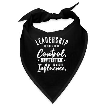 Führung Weisheit Zitate Führer Inspirieren - Bandana - Schwarz - Vorne