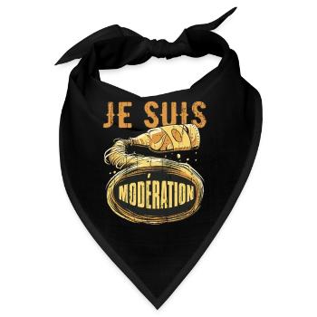 I Am Moderation Drink In Moderation Spill Beer - Bandana - Schwarz - Vorne
