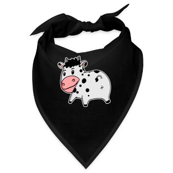 Kuh Arsch - Kuh Hintern - Bandana - Schwarz - Vorne