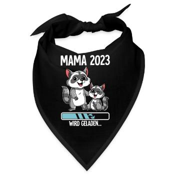Werdende Mama 2023 - Bandana - Schwarz - Vorne