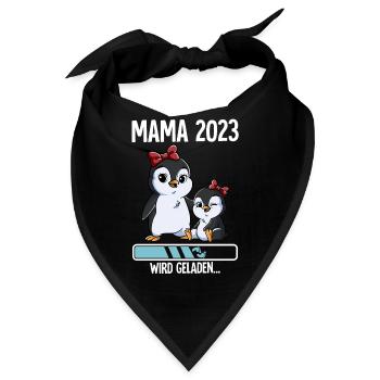Werdende Mama 2023 - Bandana - Schwarz - Vorne