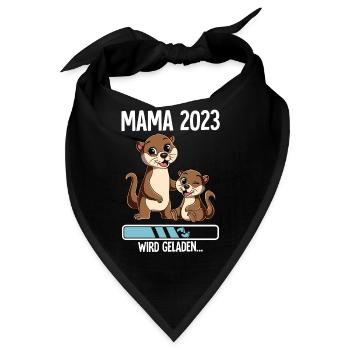 Werdende Mama 2023 - Bandana - Schwarz - Vorne