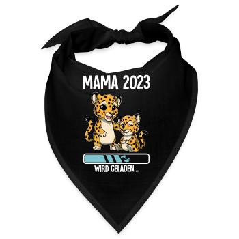 Werdende Mama 2023 - Bandana - Schwarz - Vorne