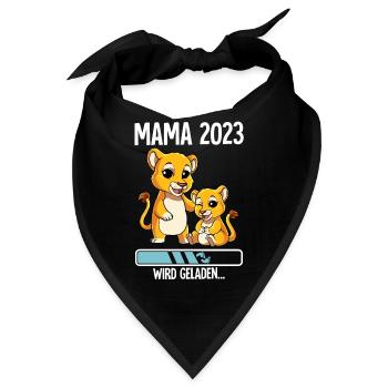 Werdende Mama 2023 - Bandana - Schwarz - Vorne