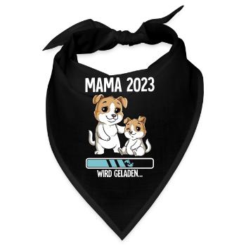 Werdende Mama 2023 - Bandana - Schwarz - Vorne