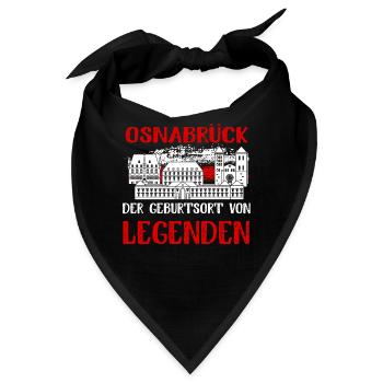 Osnabrück Der Geburtsort Von Legenden - Bandana - Schwarz - Vorne