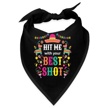 Hit Me Pinata Birthday - Bandana - Schwarz - Vorne