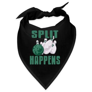 Split Happens - Bandana - Schwarz - Vorne