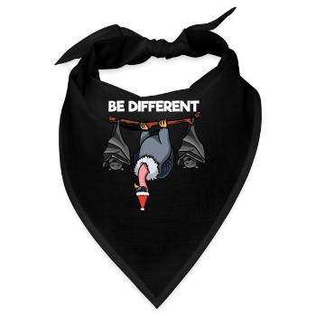 Be Different Aasgeier Vogel Fledermaus - Bandana - Schwarz - Vorne