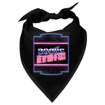 books lover book cat wine book lover better fun - Bandana - Schwarz - Vorne