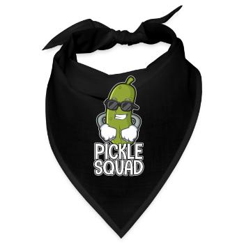 Dill Pickle Squad Pickles Food Team Pickles Love - Bandana - Schwarz - Vorne