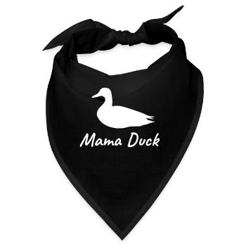 Mama Duck Ente Enten Vogel - Bandana - Schwarz - Vorne