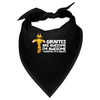 Giraffen sind fantastisch Ich bin fantastisch, - Bandana - Schwarz - Vorne