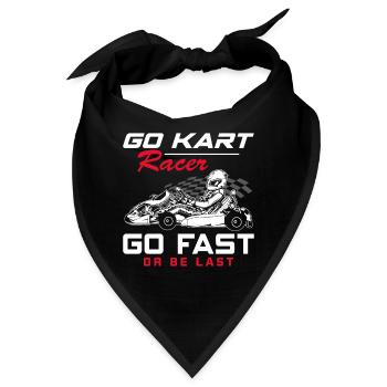 Go-Kart-Rennfahrer Kart-Rennen Gokart-Rennbahn-Ren - Bandana - Schwarz - Vorne