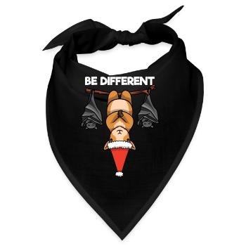 Be Different Ziege Fledermaus Weihnachtsmann - Bandana - Schwarz - Vorne