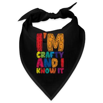 I'm Crafty And I Know It 3 - Bandana - Schwarz - Vorne