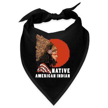 Ureinwohner Indianer Indianer Indianer - Bandana - Schwarz - Vorne