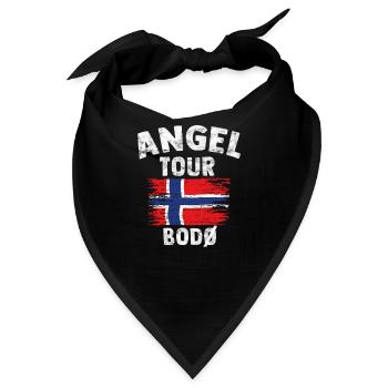 BODÖ - Angel Tour Norwegen Geschenk - Bandana - Schwarz - Vorne