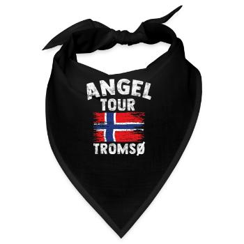 TROMSÖ - Angel Tour Norwegen Personalisierbar - Bandana - Schwarz - Vorne