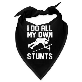 Lustiger Stabhochsprung Stabhochsprung - Bandana - Schwarz - Vorne