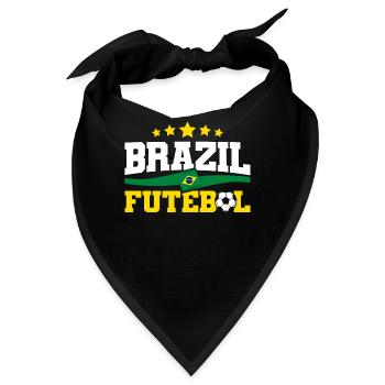 Brazil Soccer Team Brazil Futebal - Bandana - Schwarz - Vorne