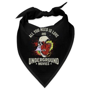 Underground Film, Independent Cinema, Horror - Bandana - Schwarz - Vorne
